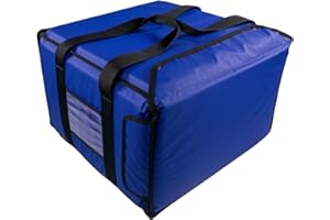 PizzaBag, Premium Pizza-Liefertasche für Lieferdienste (40 * 40 * 25 cm, Blau)