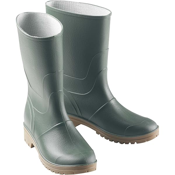 DEMAR Grander Gummistiefel Herren - Weiße Regenstiefel Made In EU