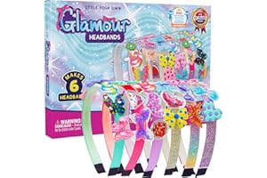 PURPLE LADYBUG Haarreifen Mädchen - Kreatives Basteln Mädchen 6 Jahre - Coole Geschenke für Teenager und Kinder - Haarschmuck Bastelset Kinder ab 7 8 9 10 11 12 13 14 Jahre