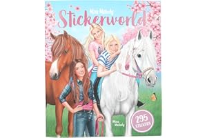 Depesche 13028 Miss Melody - Stickerbuch mit 24 Hintergrundseiten zum Selbstgestalten, inkl. 3 Doppelseiten Aufkleber