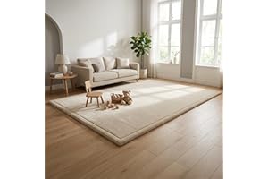 ‎FRIEDO PRODUCTS FRIEDO Krabbelmatte Baby I ÖKOTEX Zertifiziert I 200x300cm beige I Extra dick und weiche Spielmatte, Spielteppich I Rutschfester, wasserabweisender Teppich für Wohn und Kinderzimmer I Tatami Matte