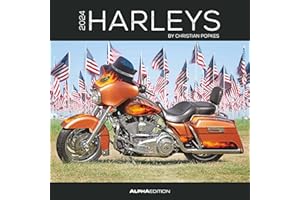 ‎ALPHA EDITION Harleys 2024 - Broschürenkalender 30x30 cm (30x60 geöffnet) - Kalender mit Platz für Notizen - Motorräder - Bildkalender - Wandplaner - Harley-Davidson