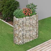 Gabionen Hochbeet 470x50x50 Cm – Verzinkter Stahl, Maschenweite 10x5 Cm, Zum Befüllen
