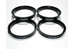 Centradores 4 LLANTA 63.3-56.1 Aros para Llantas ALUTEC Anzio ATS AUTEC CMS DBV PLW PROLINE Rial SCHMIDT