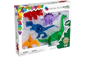 Magna-Tiles - Zestaw dinozaurów – magnetyczny Speelgoed 5 sztuk