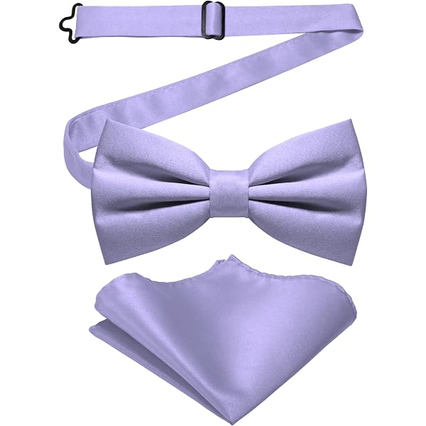 Nœud Papillon Noir Mat + Pochette Assortie - Ensemble Cravate Élégant Pour Mariage, Soirée | Polyester