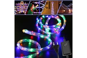 ‎JOPASSY Jopassy LED Lichterschlauch für außen, 10m LED Lichtschlauch mit 8 Leuchtmodi, Lichtschläuche Wasserfest, Lichterkette für Garten Deko, Led schlauch-Bunt