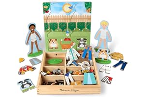 Melissa & Doug Occupations Magnetic Pretend Play Set , Pretend Play Toy , Cognitive Skills , 3+ , Gift for Boy or Girl