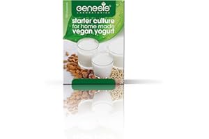 GENESIS LABORATORIES Culture de départ végétalienne pour le yaourt maison végétalien 10 sachets pour 10l de produit