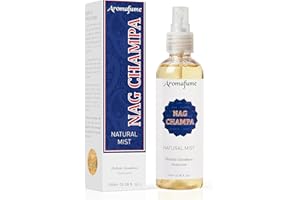 Nag Champa Natural Mist Spray by Aromafume | 100 ml / 3.3oz | Made with Sandalwood, Jasmine, Ylang Ylang & Champa flower extracts | Ideal for meditation and rituals | Non-alcoholic, non-toxic