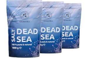 Sel de Mer Morte 3x1000g (zipper) - 100% Pur et Naturel - Idéal pour Bien Dormir - Soulagement du Stress - Bain - Beauté - Relaxant - Sels de Bain - Bath Salt Dead Sea