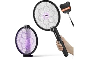 COBUS RAPIZZ Elektrische Fliegenklatsche Extra Stark - 3in1 Funktion & Gratis Mückenklatsche I Elektrischer Fliegenfänger Aufladbar Fliegenfalle elektrisch I Mückenschläger Electric fly swatter Mosquito Bat