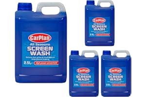 CarPlan SWA025 All Seasons Screenwash High Power Concentrate 2.5L Litre x 4