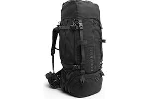 Steinwood Trekkingrucksack 70L, Wanderrucksack, Backpacker-Rucksack, Reiserucksack, wasserabweisend mit Regenhülle