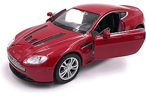 H-CUSTOMS Welly Aston Martin V12 Vantage Modèle Auto Autorisé Produit 1: 34-1: 39 Rouge