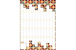 Studio Henki 2024 Wall Planner. A2 Vertical Year Planner - Retro