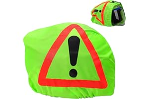 BEIMEIII Triangle de signalisation pour casque de moto, triangle de signalisation, housse de casque, 46 x 43 cm, sac de casque de moto, sac de casque pour la sécurité en cas d'accident, points de