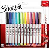Sharpie Ultra Fine, S&uuml;per İnce U&ccedil;, Karışık 12'li Paket