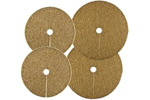 HaGa® Set di dischi di cocco – 2 X L Ø 45 cm + 2 X XL Ø 60 cm – Protezione invernale per piante in vaso – Copertura per vaso – Protezione antigelo – 100% prodotto naturale