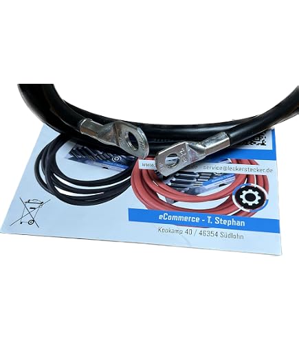 Câble de batterie 1/0 AWG de calibre 0 avec cosses de 0,95 Câble de batterie 1/0 AWG de calibre 0 avec cosses de 0,95