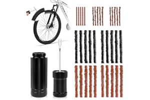 LPZMPZ Kit Reparation Meche Bande Set de Mèche Réparation de Pneu Crevaison Velo Tubeless Portable Anti Crevaison de Vélo pour Cyclistes VTT MTB
