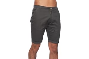 Kandor Pantaloni corti da uomo – Pantaloncini estivi chino per uomo, elasticizzati, 98% cotone, pantaloncini da uomo con tasche