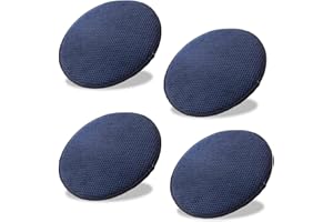 uyeoco Juego De 4/2/1 Cojín Redondo para Silla, 30/35/40/45/50cm con Hebilla Antideslizante, cojín de Asiento Suave para Taburete, jardín, Interior, Exterior, hogar(Color 6,40x40cm 4pcs)