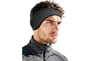 beister Ear Warmers for Women and Men, Fleece Winter Running Headbands with Ear Muffs, Windproof Thermal Cold Weather Protection for Outdoor Sports, Walking, skiing,1/2 Pcs