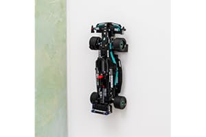 Brickify Support mural compatible avec LEGO 42165 Mercedes-AMG Kit Technic Pull-Back - Facile à installer - Fabriqué au Royaume-Uni (voiture non incluse)