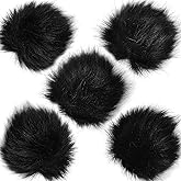 Lavalier Mikrofon Pelz Windschutzscheibe ChromLives 5 Stücke Schwarz Mini Fell Windschutz Mikrofon Windshield Mikrophon Mini 