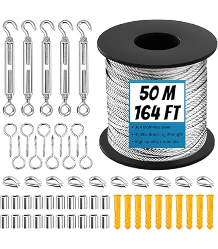 0,8 Mm 10 Spoelen Staalkabel Gecoat Roestvrij Staal Duurzaam Industrieel P 010997298322