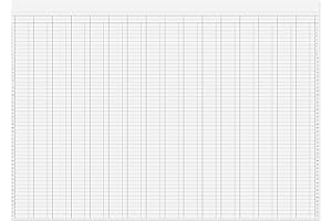 THE WORCESTERSHIRE STATIONERY COMPANY A3 analysis pad, 53 rows, 16 columns, numbered, 100gsm