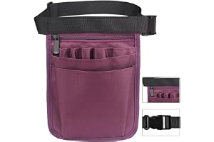 Multi Pocket Nurse Bag,Nursing Tools Organizer Belt,Medical Pack Pocket with Gear Pockets,adjustable belt,practical storage bag organizer,suitable for nurses and students