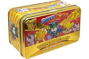 SUPERTHINGS RIVALS OF KABOOM SUPERTHINGS Lata Gold, Contiene Todas Las Figuras Especiales de la Serie 1, Incluye el ultrararo (Enigma), 2 líderes Dorados, 6 capitanes Plateados y 2 guaridas Doradas