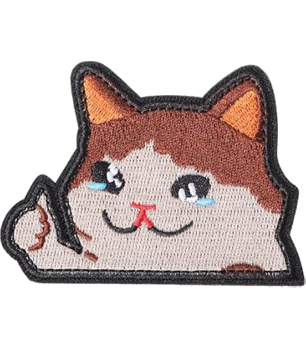 Klett Patch Taktische Katze - 8x5cm Lustig Militär Abzeichen