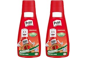 STAEDTLER Pritt Colle universelle, colle à séchage rapide et application facile, colle liquide sans solvant pour enfants, colle blanche pour de nombreux matériaux de bricolage, paquet avantageux de 2x 100 g