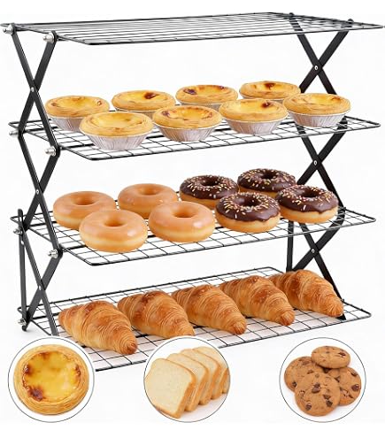 Produktbild von Zusammenklappbares 234-stöckiges Kühlgitter Zum Backen Mit