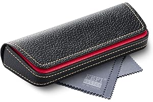 FEFI - Elegantes Brillenetui im zweifarbigen Leder-Look