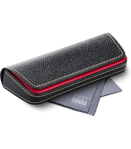 FEFI Étui à Lunettes Rigide élégant Et Classique Avec Fermeture Magnétique, Noir , Taille Unique