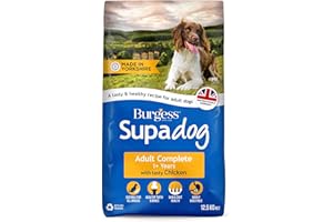 Burgess Supadog Adult dry dog food with tasty chicken 12.5 kg, multicoloured