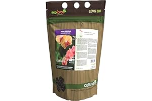CULTIVERS Organischer Orchideendünger, 1 kg. 100% organischer und veganer granulierter Dünger. Steigert das Wachstum und stimuliert die Blüte