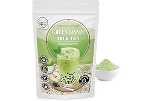 Green Apple Bubble Milk Tea Instant 3in1 Powder Mix - 1kg (33 Drinks) | For Boba Tea, Milkshake, Blended Frappe and Bakery | Authentic Taiwan Recipe | 0 Trans Fat No Preservatives by Moriyama Teahouse
