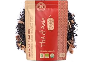 Khla - Thé Chai Bio pour Chai Latte - Sachet Vrac 100 g - Noir Chaï Masala - Épicé Ceylan Biologique - Feuilles Séchées - Thé d’Asie - Réconfortant & Gourmand - Origine Sri Lanka