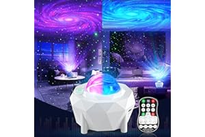 ‎SEBRUANC LED Sternenhimmel Projektor, Nachtlicht Galaxy Sternlichtprojektor mit Bluetooth und Fernbedienung, Sternenlicht mit Timer Remote Bluetooth Lautsprecher für Kinder,Erwachsene, Geburtztag Geschenke