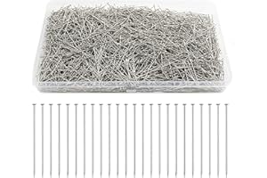 XZEIT Juego de alfileres Premium: 3000 Piezas de Finos alfileres satinados Hechos de Acero Inoxidable para Costura, bisutería y Manualidades.