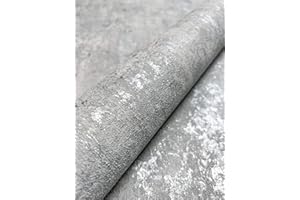 NEWROOM DESIGN NEWROOM Tapete Silber Vliestapete Beton - Betontapete Industrial Grau Zement Putz Loft inkl. Tapezier-Ratgeber