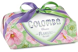 FLAMIGNI Colomba Pasquale Classica da 1 Kg, Dulce Artesano, Masa Suave y Delicada, con Cáscara de Naranja Confitada y Sultanas, Envuelto a Mano, Made in Italy