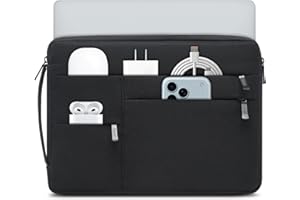 ‎HYZUO HYZUO 13,3-14 Zoll Laptophülle für MacBook Pro 14 M5-M1, MacBook Air/Pro 13, 13,8-13 Surface Laptop/Book, Tragbare Notebook Schutzhülle für 13" HP Dell Lenovo ThinkPad Asus Samsung, Klassisch Schwarz