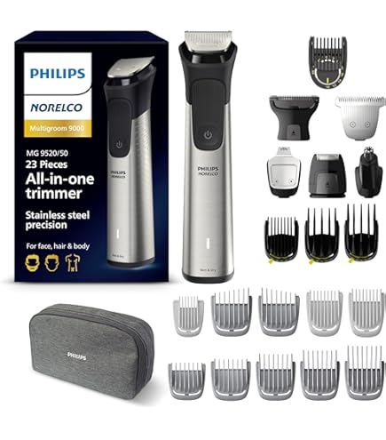Philips Series 9000 14-in-1 Trimmer OneBlade, Precise Trim, Sharp