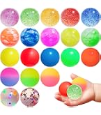 Idena Partyspaß Lot De 6 Flummis Balles Rebondissantes - Diamètre 3cm, Caoutchouc Rigide Couleurs Vives
